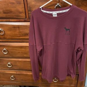 Oversized pink sweatshirt